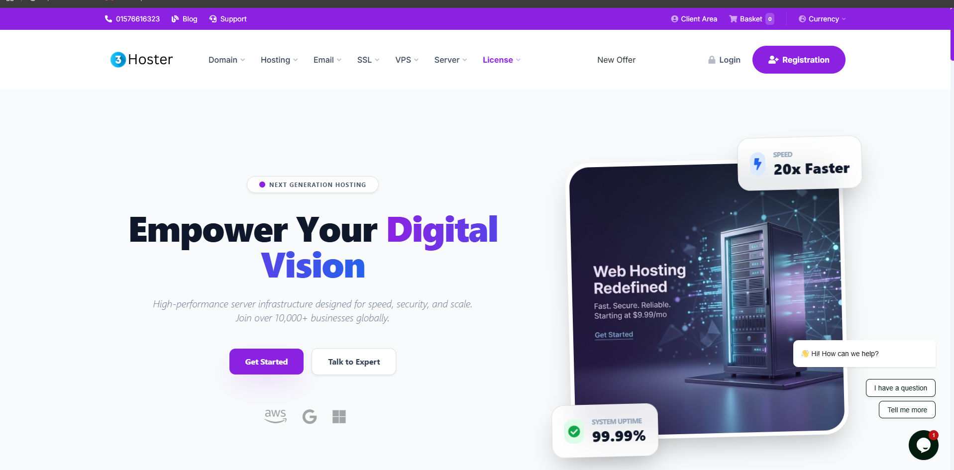 ThreeHoster Hosting & Server Company